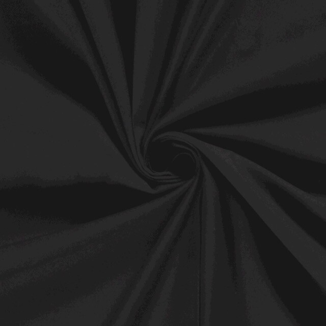 Cotton satin stretch solid black