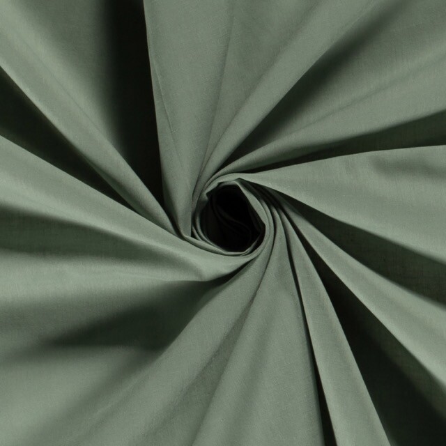 Cotton voile solid dark mint
