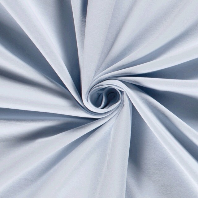 Cotton jersey solid light blue