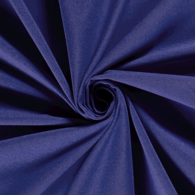 cotton jersey solid cobalt