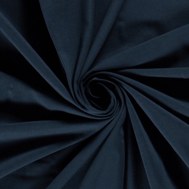 cotton jersey solid dark indigo