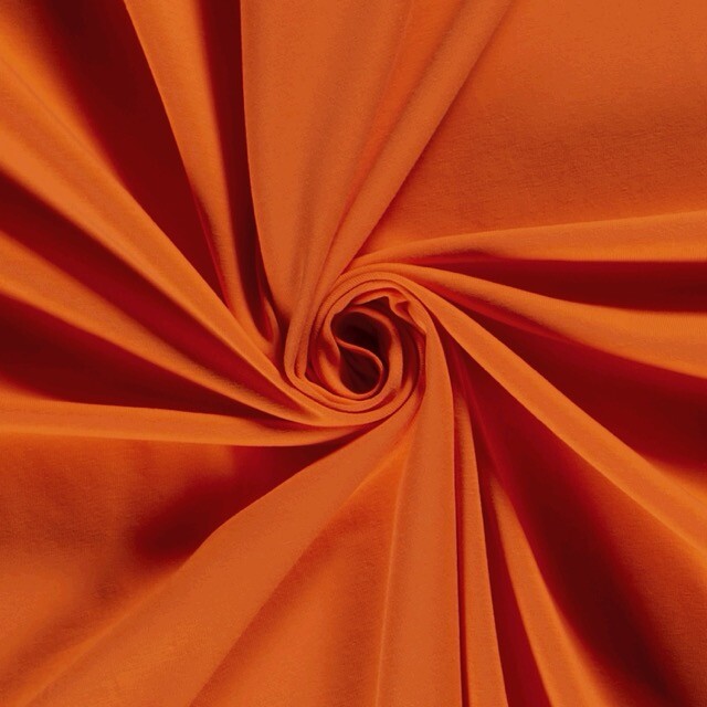 Cotton jersey solid orange
