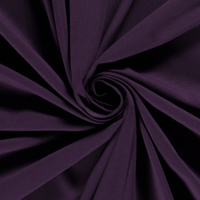 Cotton jersey solid purple