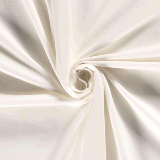 Cotton jersey solid offwhite