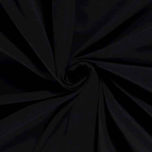 Cotton jersey solid black
