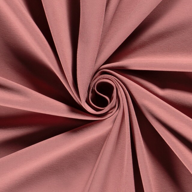 Cotton jersey solid old pink