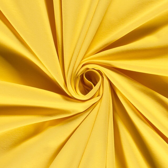 Cotton jersey solid yellow