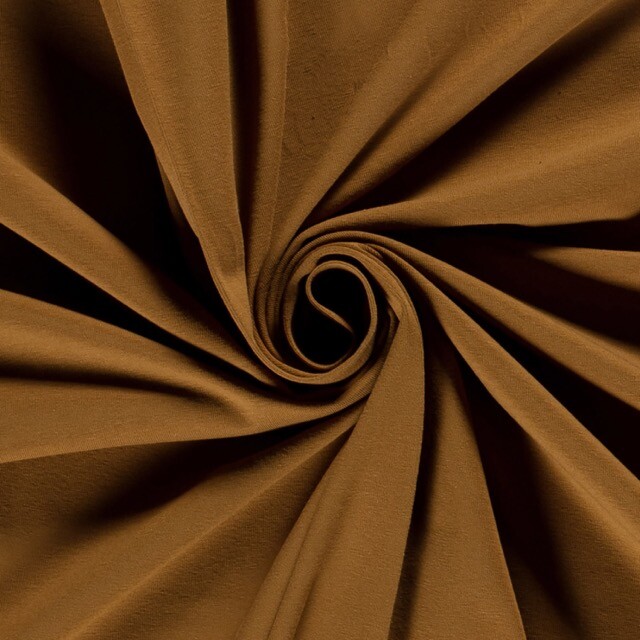 Cotton jersey solid caramel