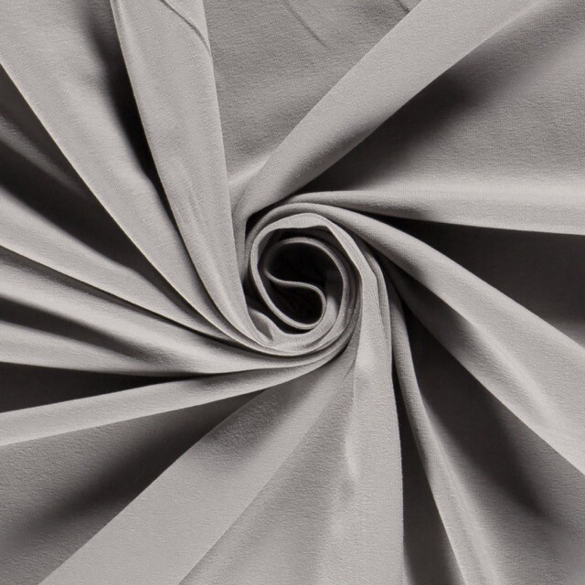 Cotton jersey solid grey