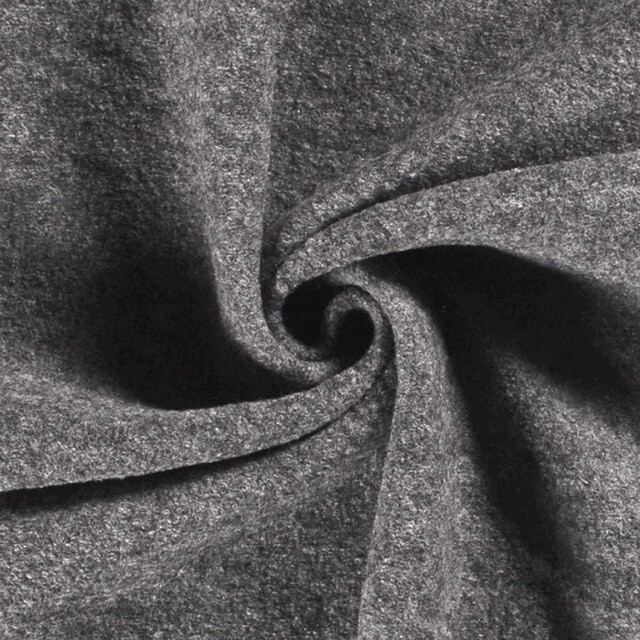 Wool felt grey melange