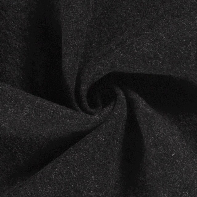 Wool felt anthracite melange