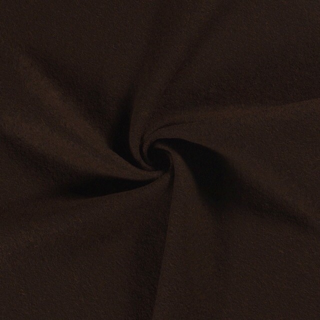 Wool felt dark brown