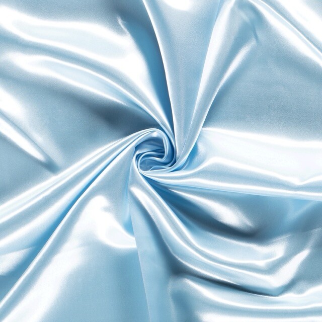 Satin solid baby blue