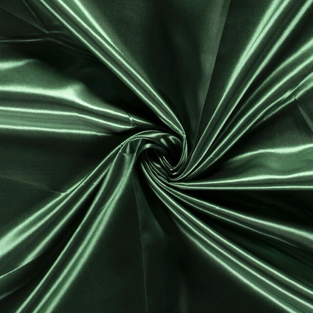 Satin solid dark green