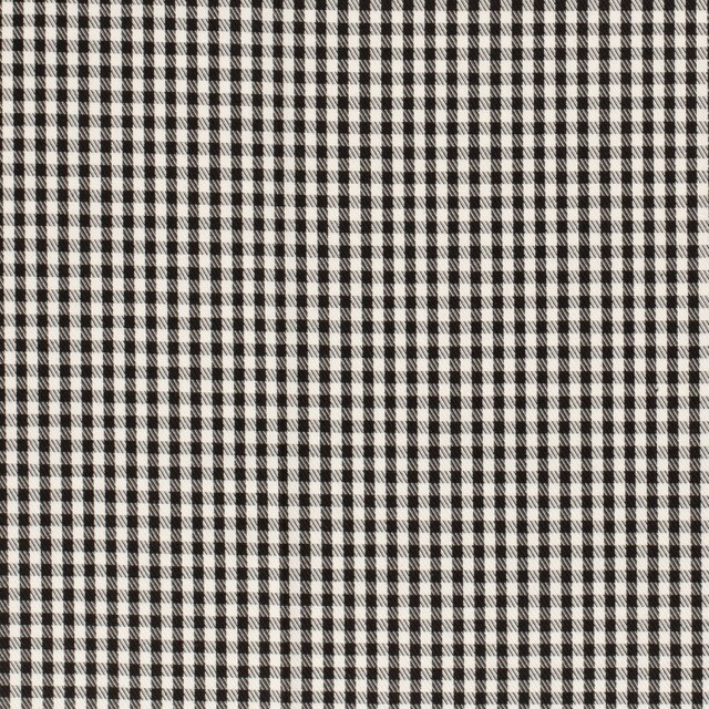 Gabardine tartan black/white