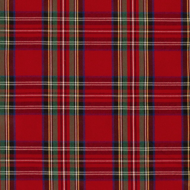 gabardine tartan red