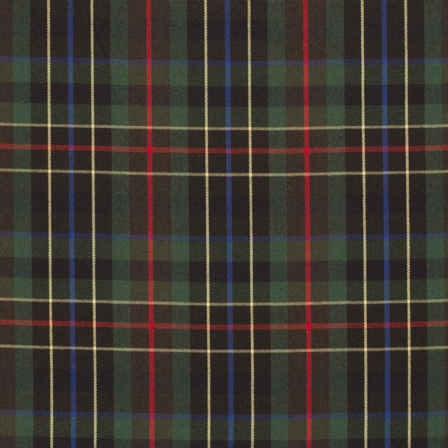 Gabardine tartan dark green