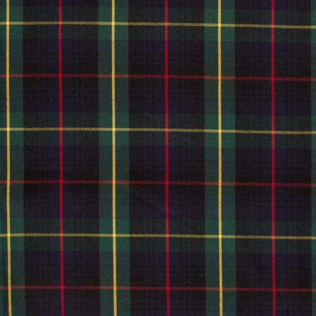 Gabardine tartan dark green