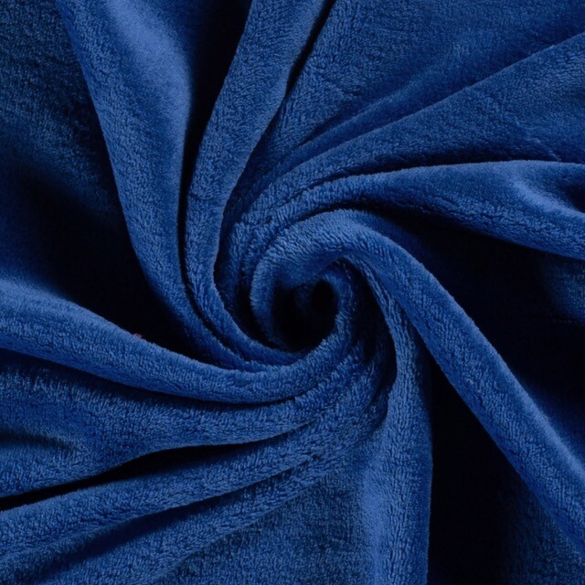 coral fleece solid cobalt