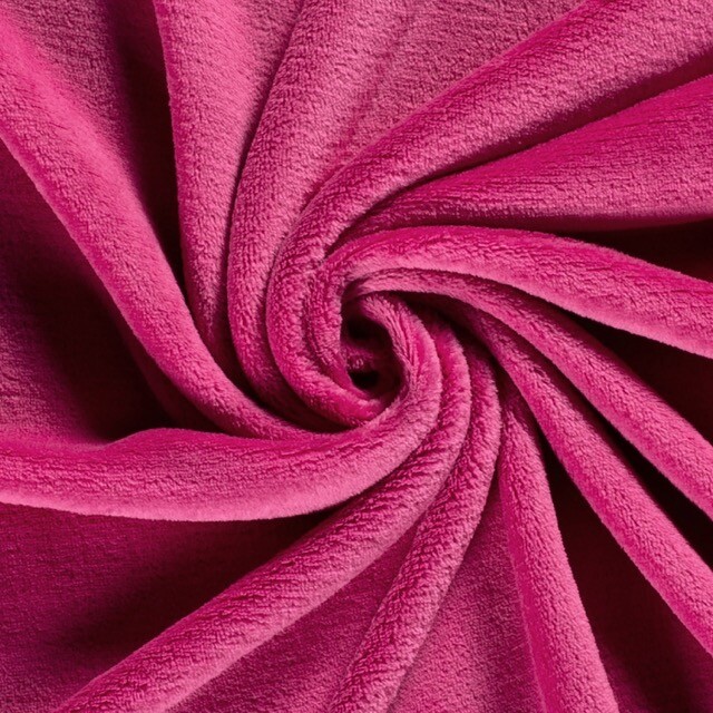 Coral fleece solid fuchsia