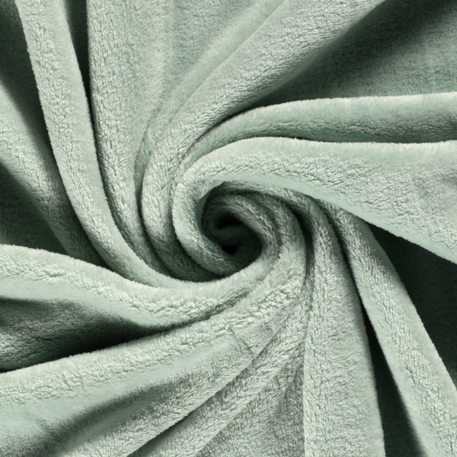 Coral fleece solid mint