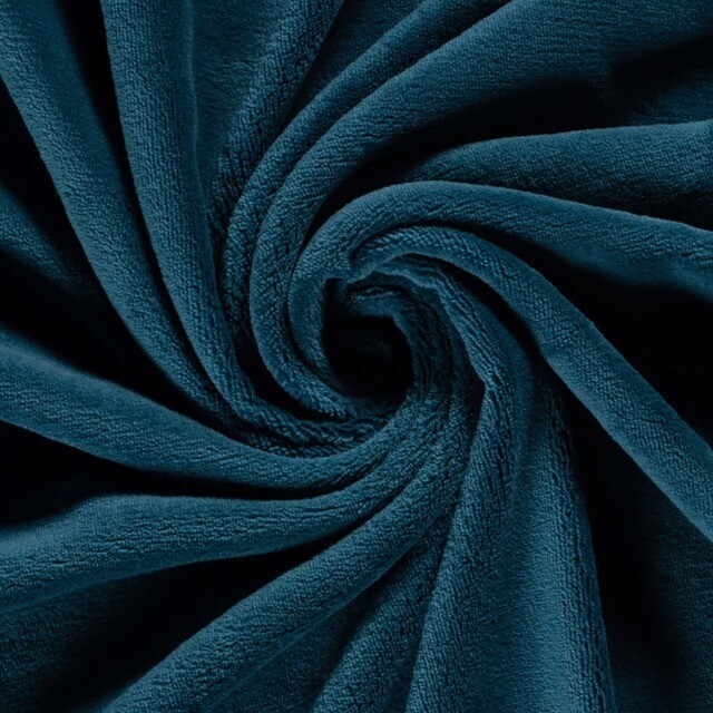 Coral fleece solid petrol