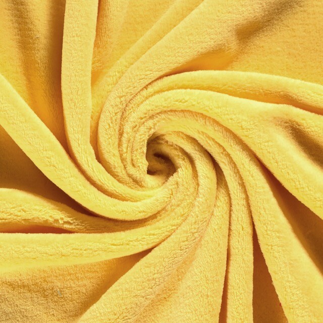 Coral fleece solid yellow