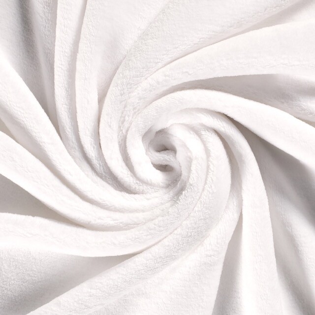 Coral fleece solid white