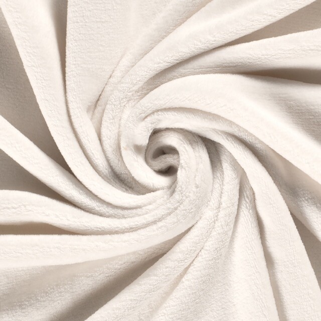 coral fleece solid offwhite