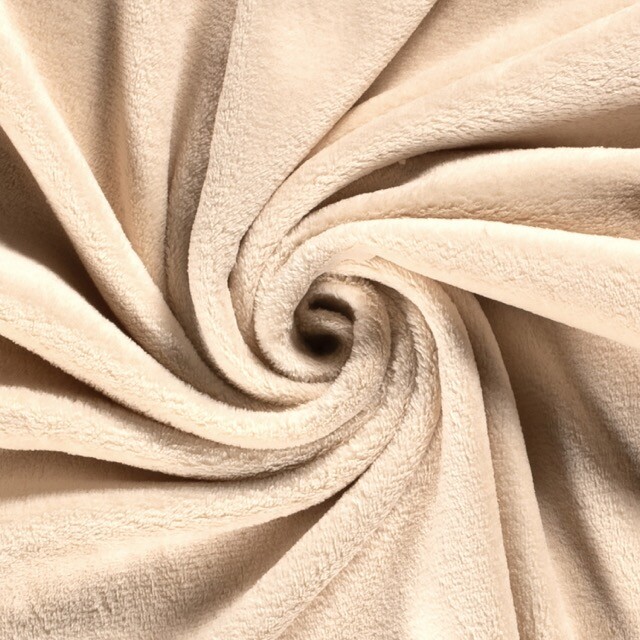 Coral fleece solid beige