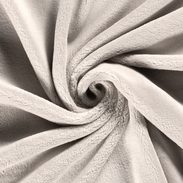 Coral fleece solid light grey