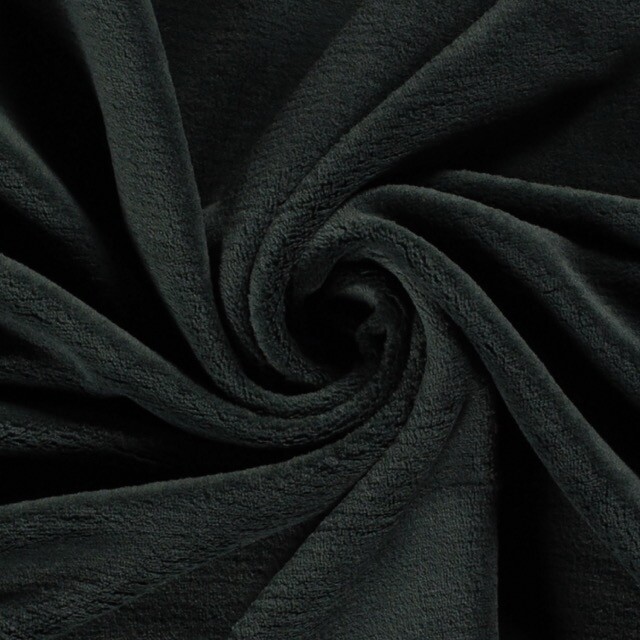Coral fleece solid dark green