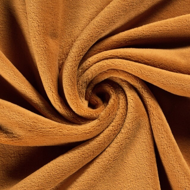 Coral fleece solid ocher