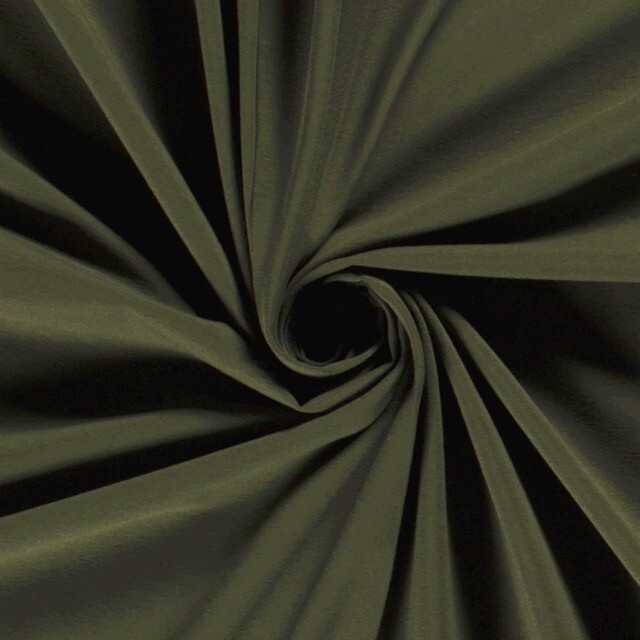 Cotton jersey dark olive green