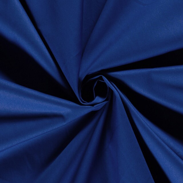 Cotton poplin solid cobalt