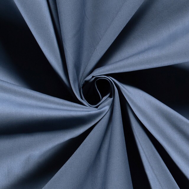 Cotton poplin solid indigo