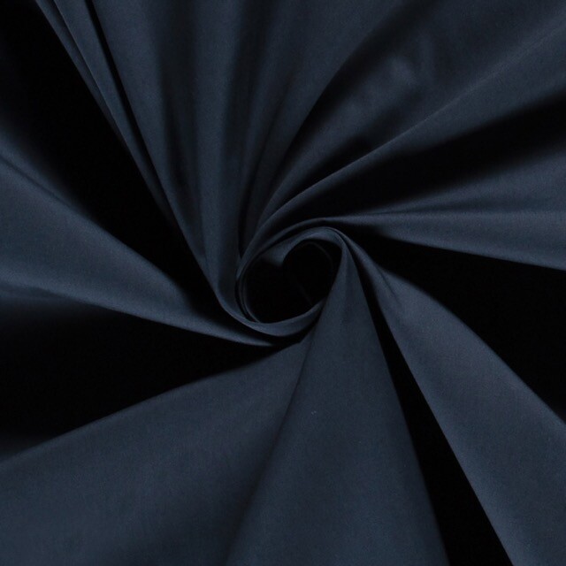 cotton poplin solid navy