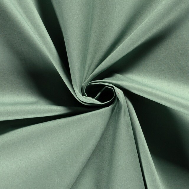 Cotton poplin solid dark mint