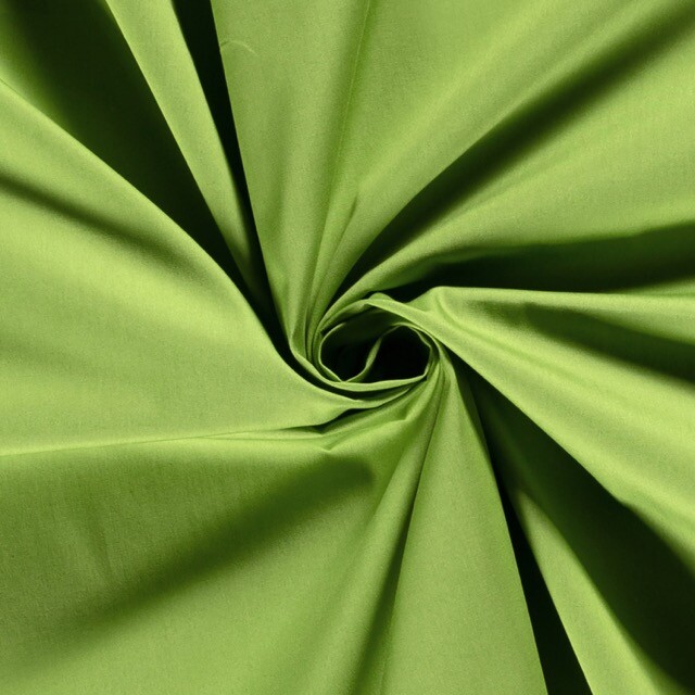 Cotton poplin solid lime