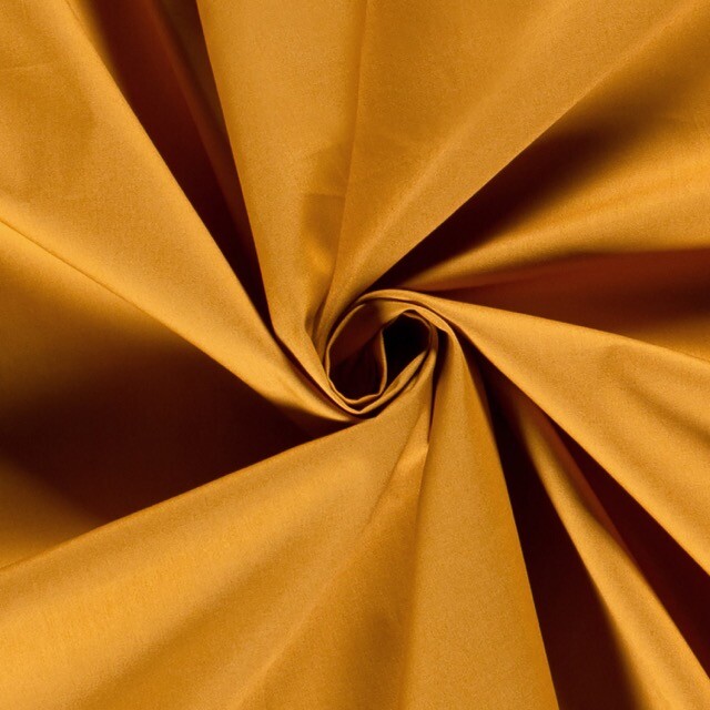 cotton poplin solid ocher