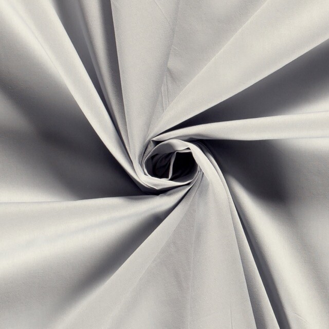 cotton poplin solid light grey