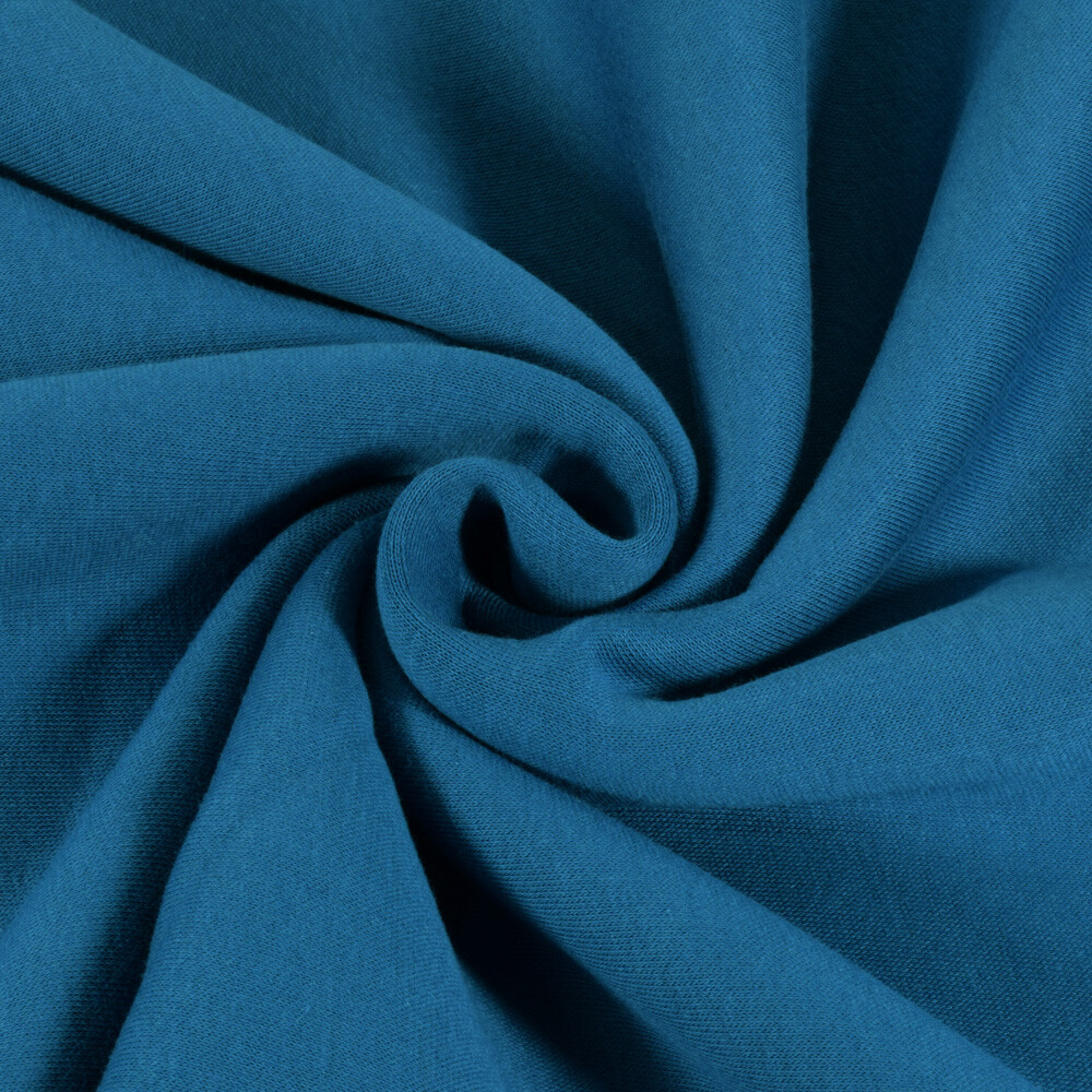 Jogging fabric blue-petrol