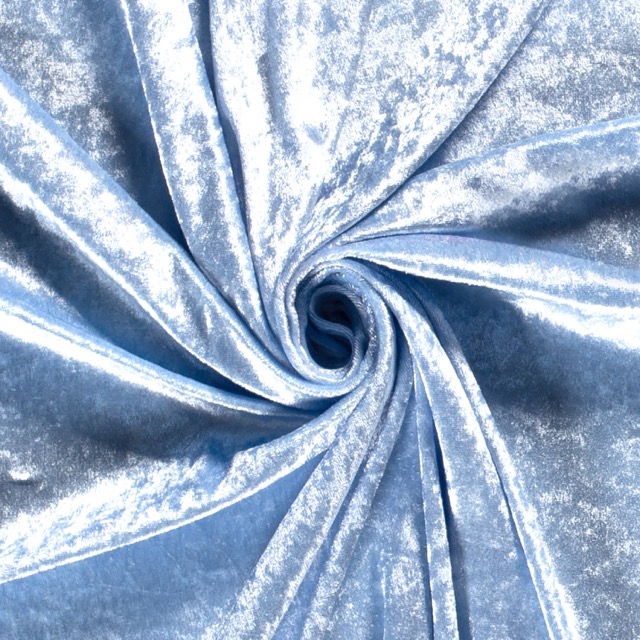 Panne velvet baby blue