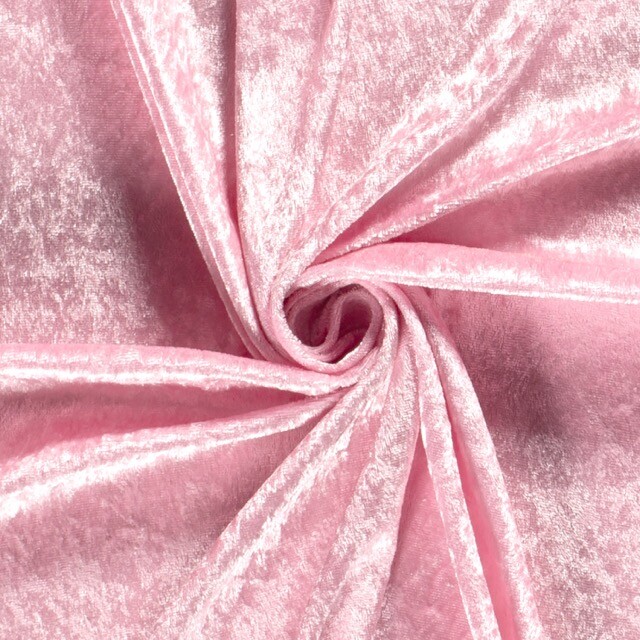 Panne velvet light pink