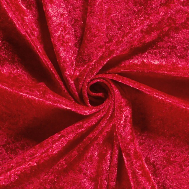 Panne velvet red