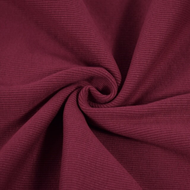 Cuffs rib 2x2 bordeaux