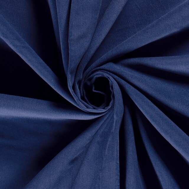 Baby cord solid cobalt