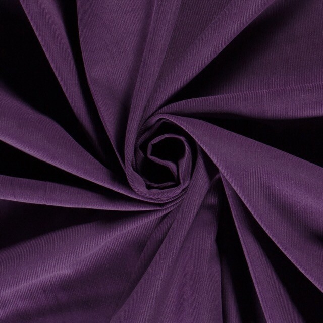 Baby cord solid aubergine