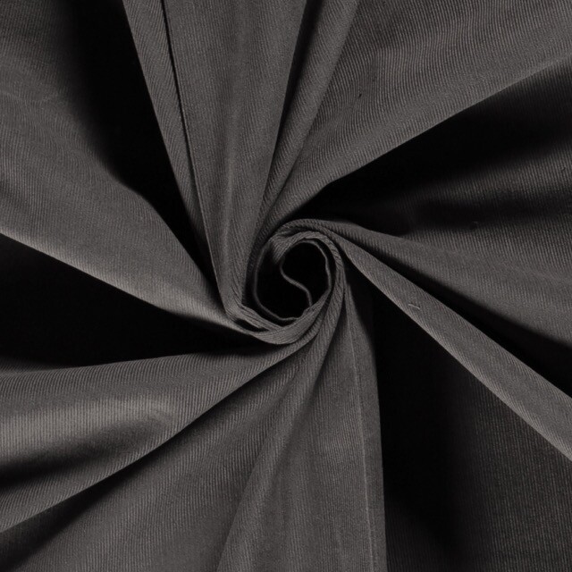 Baby cord solid taupe grey