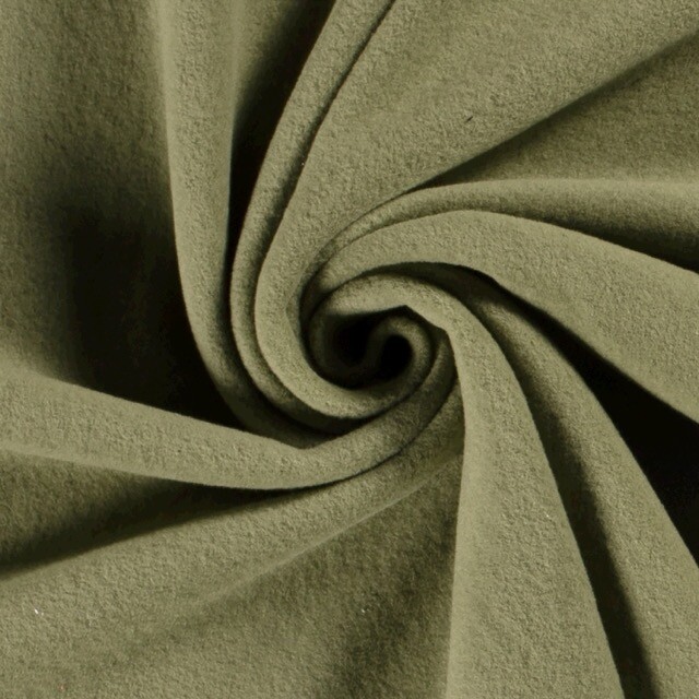cotton fleece forest green